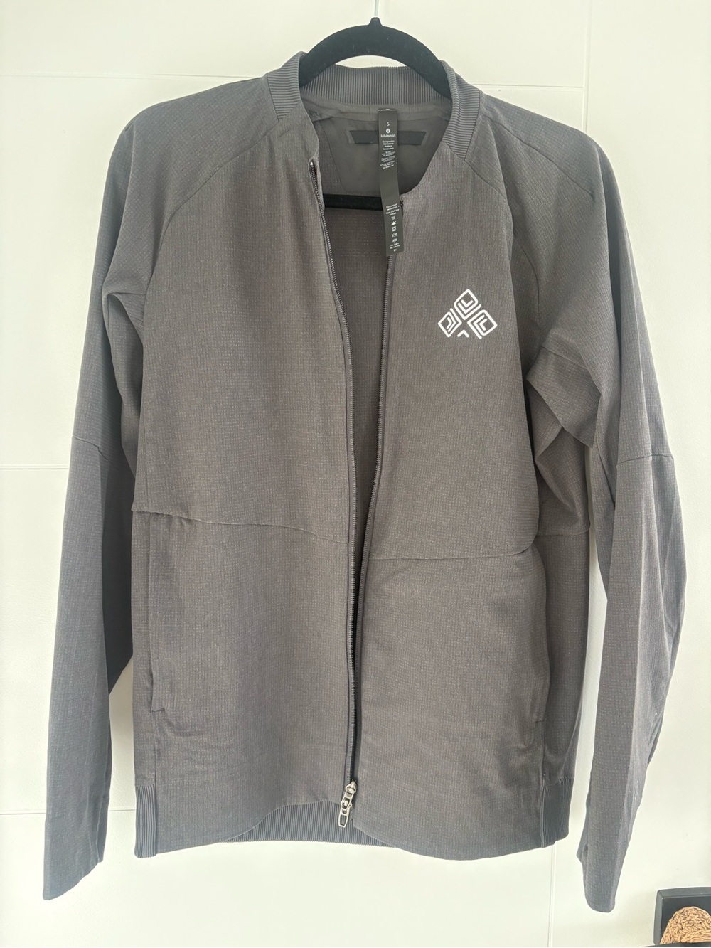 lululemon athletica Men's Charcoal Zip-Up Lightweight Jacket